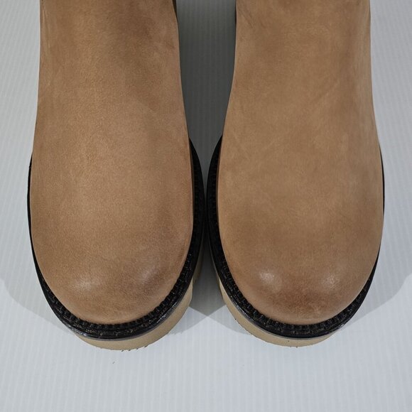NEW Paul Green Shasta Ankle Bootie  UK Size 7 Sahara Tan Nubuck Pull On Chelsea - Picture 5 of 13